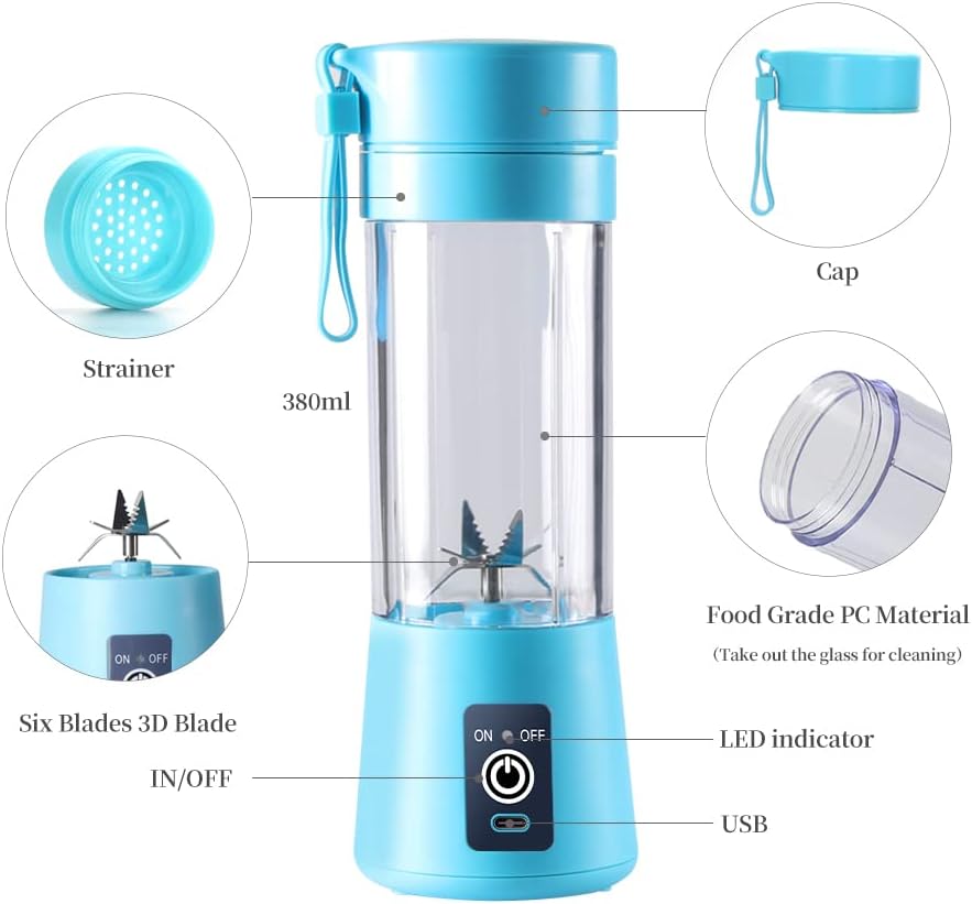 Portable Electric USB Juicer Blender Cup