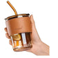 Juice Cup With Straw Glass Material (450ml)